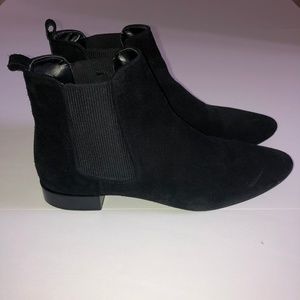 Zara Faux Suede Chelsea Boots